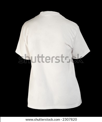 blank white t shirt back. photo : Back white t-shirt