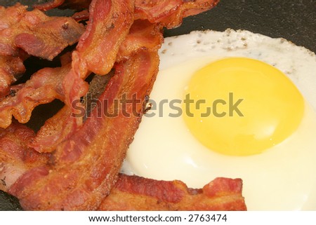 fried egg & bacon
