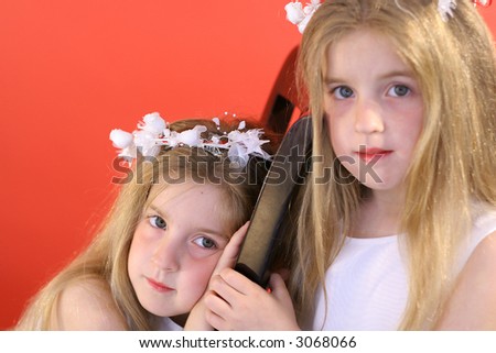 identical twin flower girls