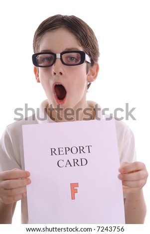 OH NO - F on report card