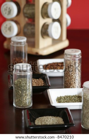 Spices with Rack (red)