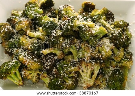 Roasted Broccoli with Parmesan Cheese