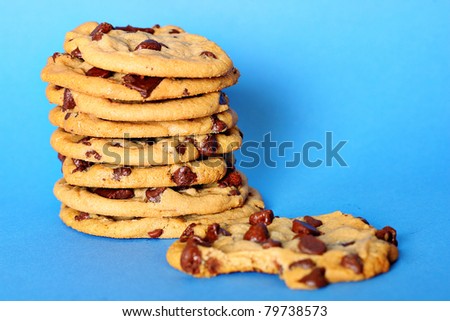 chocolate chip cookie stack bite