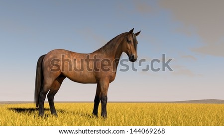 standing horse