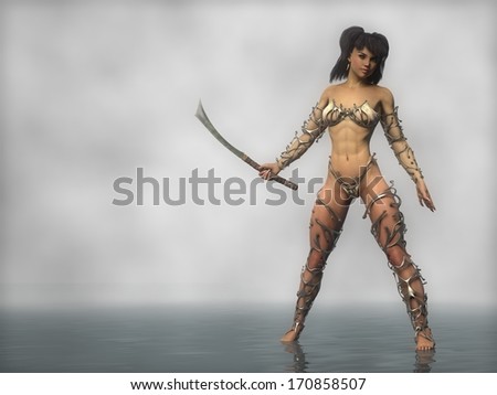 fantasy warrior girl