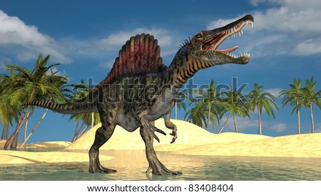 spinosaurus in water