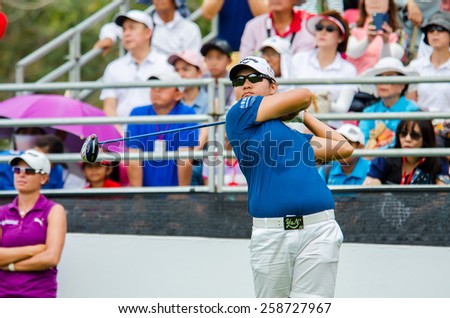 CHONBURI - FEBRUARY 28: Yani Tseng of Chinese Taipei in Honda LPGA Thailand 2015 at Siam Country Club, Pattaya Old Course on February 28, 2015 in Chonburi, Thailand.