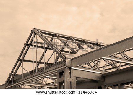 Steel Framing of a Commercial Building