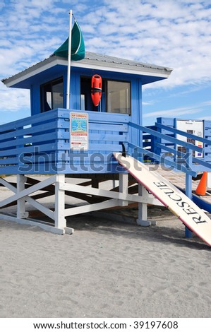 Lifeguard Station on the Beach