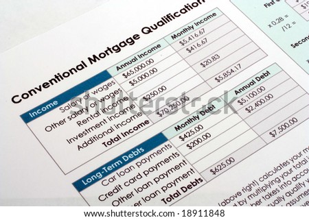 Mortgage Qualification Document