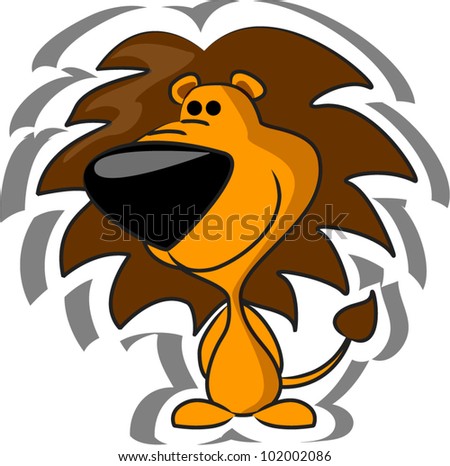 Lion Cartoon Characters on Cartoon Lion Stock Vector 102002086 Shutterstock