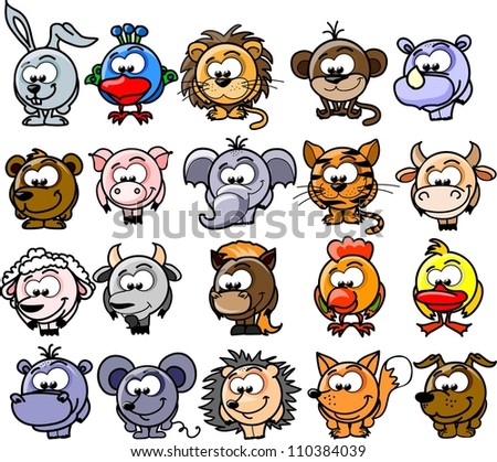 Cartoon vector animals Cartoon vector animals