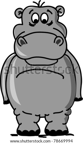 sports cartoons hippo