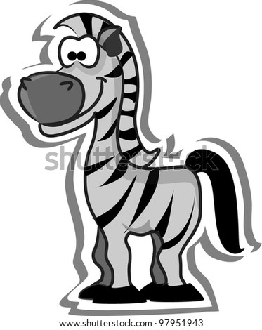 Cartoon Girl Zebra