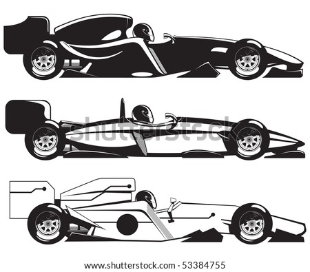 Sports Motorsports Auto Racing Stock Cars on Of Formula 1  Three Sports Racing Car    53384755   Shutterstock