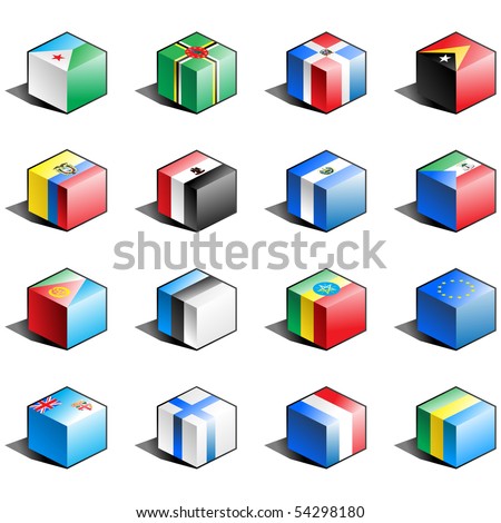 stock photo : Flag icon set