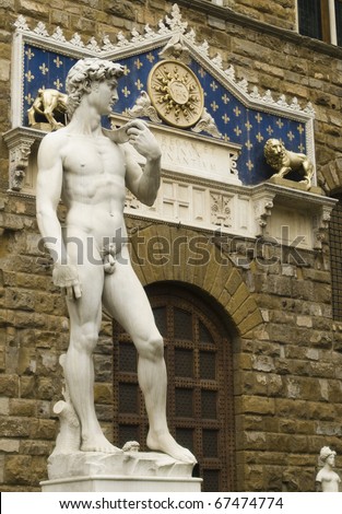 David sculpture in Signoria\'s Place