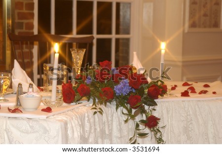 Candlelit Table for two
