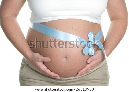 Expecting A Boy. Mother expecting a oy