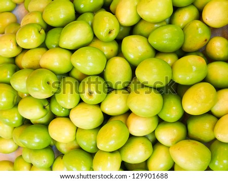 fresh jujube fruit in market