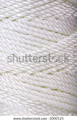 A roll of string close up reveals interesting patterns
