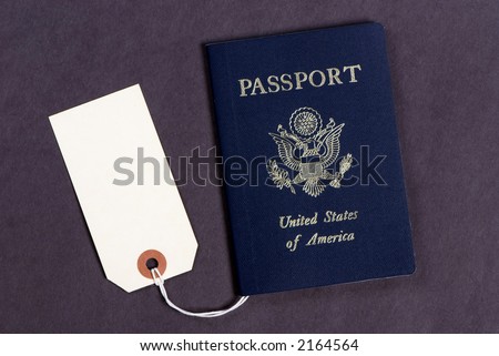 A USA passport with a sales tag on it... but how much?