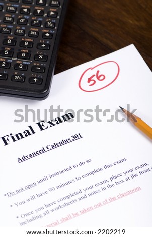 A final exam with a \