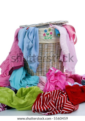 أنشرها ولكـ الأجر والثواب. Stock-photo-a-pile-of-dirty-clothes-overflows-from-a-young-girls-laundry-basket-5560459