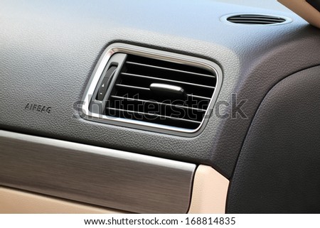 car air conditioner close-up