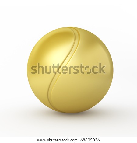 gold tennis ball
