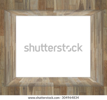 White background in Wood box