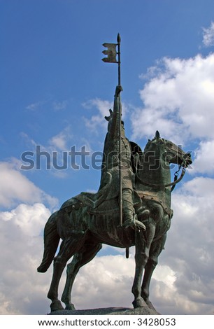 man and horse statue