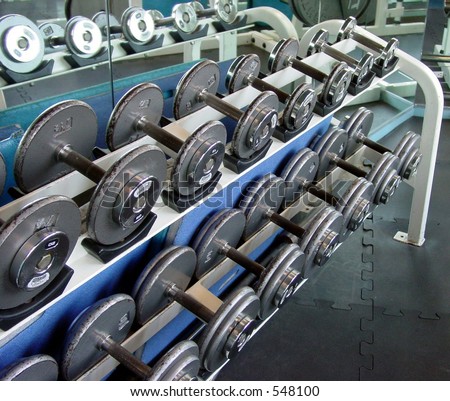Weights on a Rack