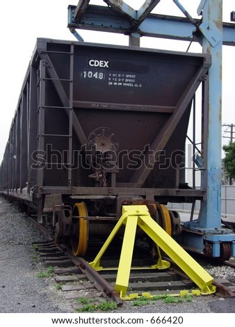 Coal car at the end of the line