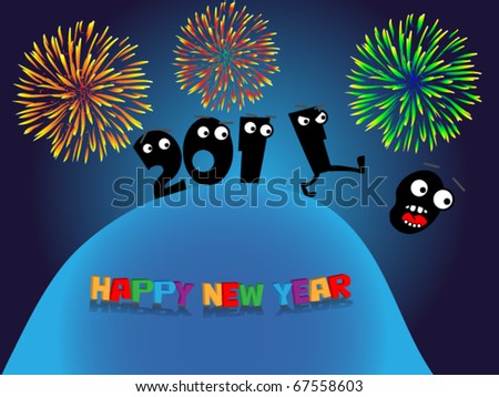 funny happy new year images. Funny New Year#39;S Greeting Card