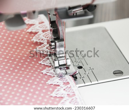 Close up of sewing machine - Sewing Machine Detail