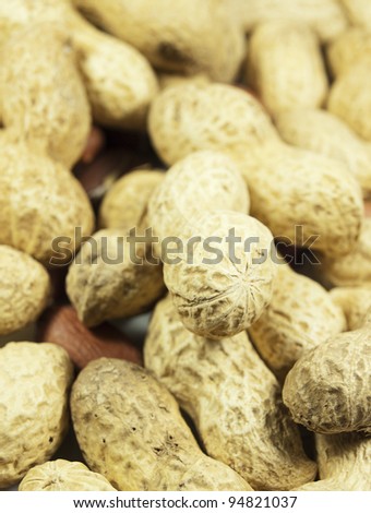 Roasted  peanuts in a shell