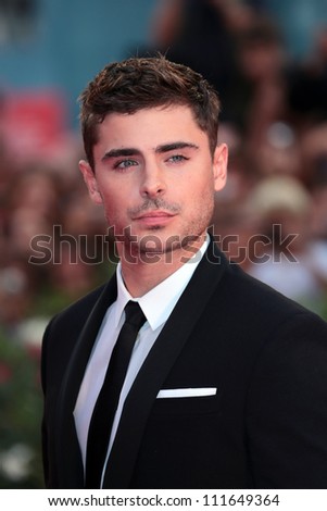 VENICE, ITALY - AUGUST 31: Zac Efron at the Venice Film Festival on August 31, 2012 in Venice, Italy