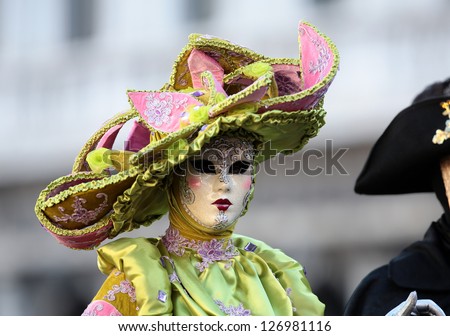 VENICE - FEBRUARY 03: First day of the Carnival of Venice February 03, 2013 in Venice, Italy.