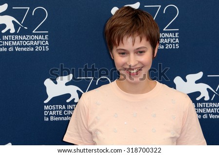 VENICE, ITALY - SEPTEMBER 05: Lou de Laage during the 72th Venice Film Festival 2015 in Venice, Italy