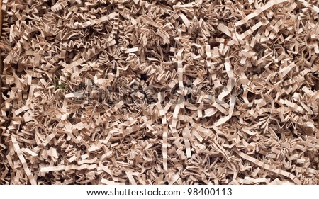 stock photo : texture of shredded paper for Gifting, Shipping and Stuffing