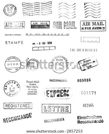 Mail stamps from around the world These make great Photoshop brushes Mail stamps from around the world These make great Photoshop brushes