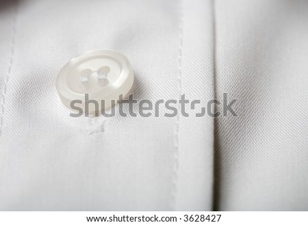 Closeup of a white dress shirt