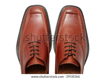 Mens Shoes Dress on New Men S Dress Shoes Of Brown Leather Stock Photo 3958366