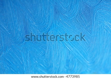 Background - Blue oil paints on canvas.