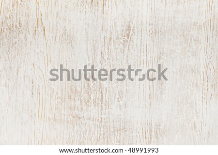 Worn white paint on wood background texture