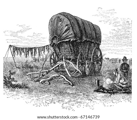 Old Covered Wagon