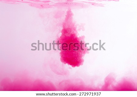 Abstract pattern background with abstract colours ink in water