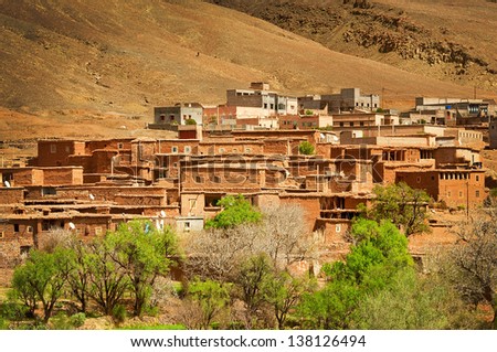 The clay city in the north of Africa, Morocco