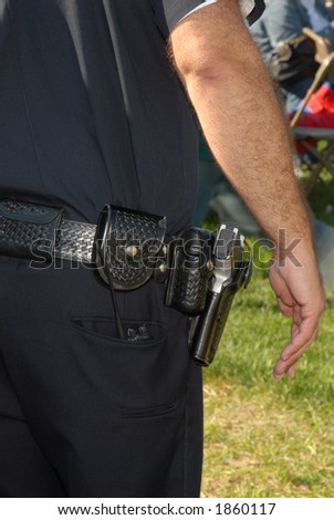 police gun holster